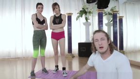 Yoga Class Perv Gets Lucky With 2 Hot College teens 18+