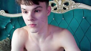 Naked Skinny Teen masturbating Part 1 doing a Cam Show