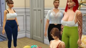 Truth or Dare Gone Wrong: The Skinny One Loses, Three BBWs Fart on Her in Turn
