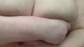 Fucking My Big Tits with a Giant Dildo