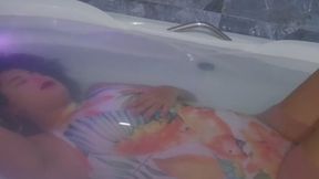 Blowing bubbles in the bathtub