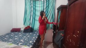 The old stepfather finds his beautiful, curvy stepdaughter masturbating and they end up having sex with her.