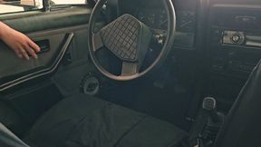 Cranking & Driving the Opala in a Muddy Road with Black High Heel Mules