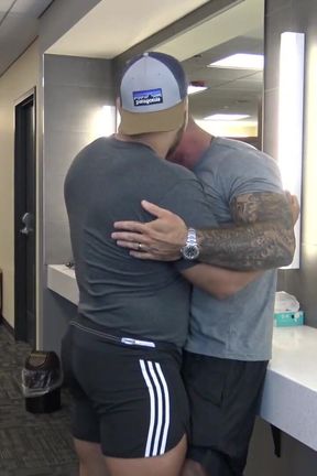 Hook-up in the gym locker room!