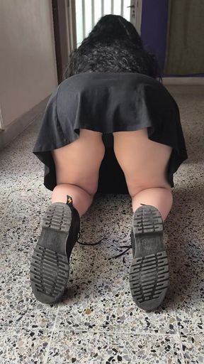 You are my slave and I will make you goon while I play with my ass