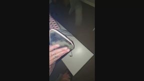 taped teased and tobacco slave is tied down and used as an ashtray and has his balls ashed on