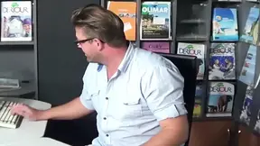 Office Sluts From France Got to Suck Cock in Threesome