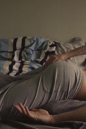 Morning Routine. Horny Daddy Pulls off His Gray Pants and Pillow Humping Imagining Your Tight Hole