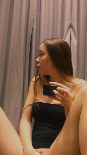 Spectacular moment from &quot;Teen beauty masturbating in the fitting room&quot;