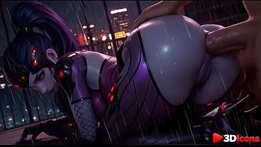 Widowmaker is getting fucked in every hole on the roof [AI]