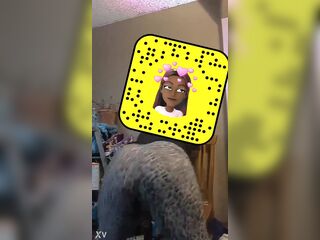 Black overweight butt