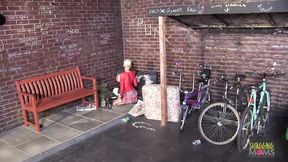 Outdoor cosplay sex can be very arousing especially when a