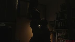 hot auditor ava courcelles tight pussy fucked by joss lescaf s bbc & gets cum all over her round tight ass - 4k