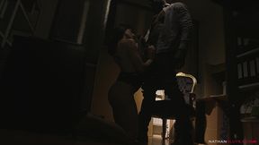 hot auditor ava courcelles tight pussy fucked by joss lescaf s bbc & gets cum all over her round tight ass - 4k