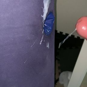 Small Penis Cumming In An Inflatable Pillow Hole