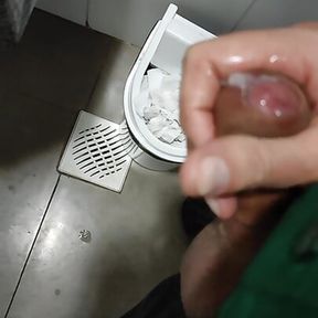 Masturbation in Theo bathroom of The mall