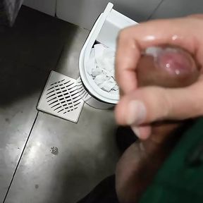 Masturbation in Theo bathroom of The mall