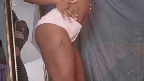 Ebony in Booty Shorts Dancing & Ass Worship JOI