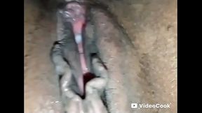 Creampie twice, he was very horny and came twice in the little slut'_s vagina