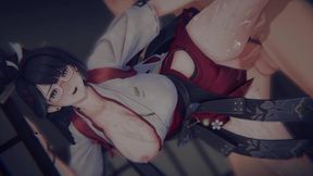 [wuthering Waves] - Gyokuro Serenity Shattered: Bound Elegant Resonator & POV Threesome DP (4k/60fps) | ()