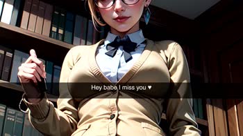 Dark Star JOI's Sneaky Strip Tease: Librarian Babe Exposes Big Tits