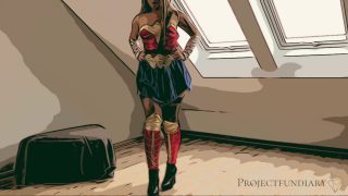 Die dänische Wonder Woman-Cosplayerin wird wie eine Schlampe benutzt