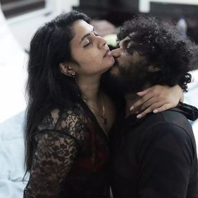 Vaishnavy hot sexy black net and red bikkini sex with Sharun Raj, Mallu couple hot sex in bikkini, Mallu couple ass lick in net