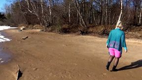 Sexy outfit for spring walk