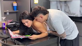 Innocent play leads to wild anal fuck with step-daughter