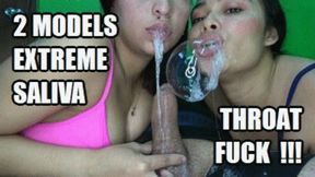 DEEP THROAT SPIT FETISH 260201HF SARAI + VALKA SLOPPY SALIVA THROATFUCK INSANE COCK SHOWERING (COMPLETE) FULL HD MP4 VERSION