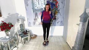 Glass Clock & Eye Glasses Stomped