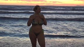 Curvy Busty Fat-assed Blonde German MILF Has Fun With a Hunky Stranger During Her Vacation At Sea