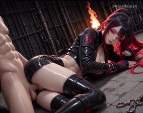 Hell Huntress Vexara - Gates of Fire POV - Ai Generated