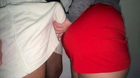 she caresses a stranger s erection and even lets herself get fucked.