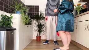 Lusty mother-in-law pleases her hairy pussy&#x1F32E;&#xFE0F; with passion