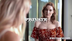 Private com - Lynna Nilson and Bonni Gee eat from the same plate
