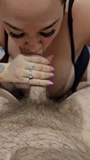 bbw bex desperate for cum on tits