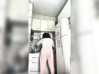 Corpulent Housewife Farting Whilst Washing Dishes Voyeur Style