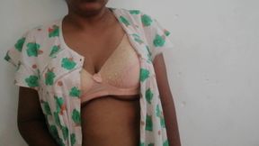 Desi Aunty on Her Night Dress