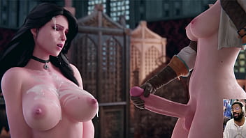 Big Breast Yennefer Gets Sprayed All Over With Futa Cum