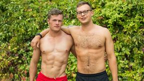 Two fun-loving gay dudes barebacking each other hard