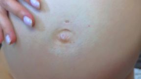 pregnant navel/belly fetish