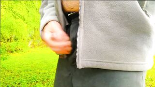 Watch this kinky crossdresser get caught jerking off in public & get a taste of his own jizz