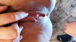 We have sex on the table with my beautiful wife's point of view and out of mine.