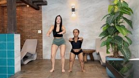 Carry me dumb dwarf By asian Princess Yumme And Ananzinha Evil Cam full Hd