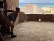 Risky Public Sex On Beach In Abandoned Building
