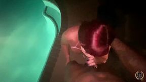 marcy diamond fucking rome s bbc by the pool! bouncing booty!