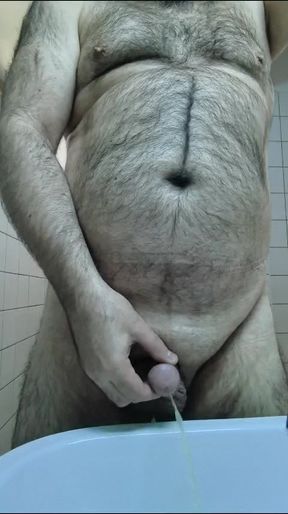 Masturbation in the public bathroom
