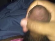 Trans man jerking off in pink panties