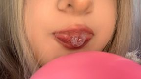 Spit In A Balloon: Filling & Coating It With My Drool